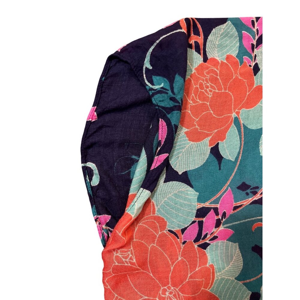 Mixit Floral Swim Cover Up One Size Kimono Tassel Beach Used - Picture 5 of 11